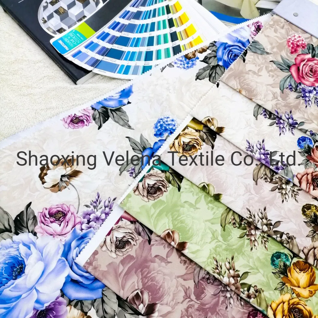 Printing Velvet Fabric Use for Sofa Furniture Polyester FDY Venisia Velvet Printed Sofa Furniture Upholstery Fabric