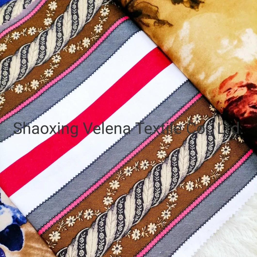 2021 Mondern Sofa Furniture Upholstery Fabric 100% Polyester Fudan FDY Venisia Velvet with Printed China Factory Supplier